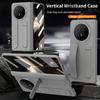 For Honor Magic V5 5G Case Kickstand Wristband Hard PC Phone Cover