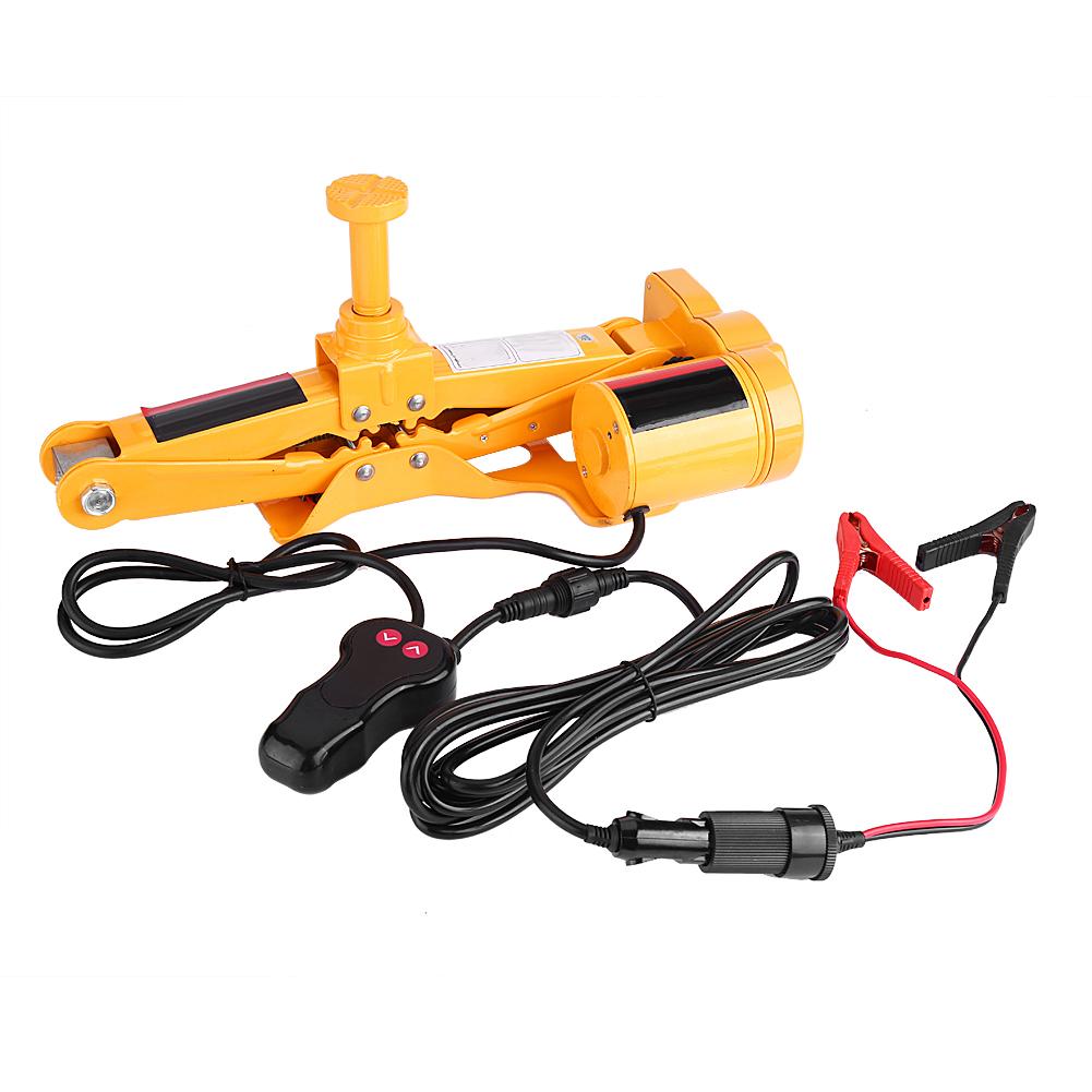 3Ton 12V DC Automotive Electric Jack Lifting Car SUV Emergency Equipment W  Impact Wrench