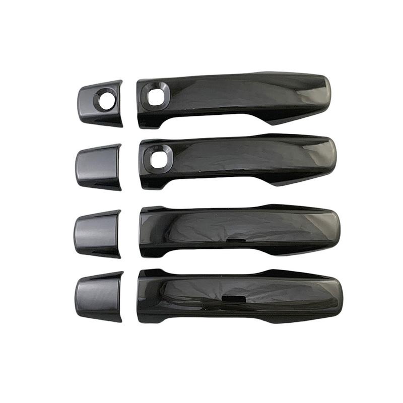 Door Handle Cover For Lexus LX570 2008-2015 Carbon Fiber Chrome Silver Glossy Black Car Accessories Decoration Exterior Stickers