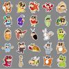 50 Crayon Shin-chan Dress-up Stickers: Cute, Funny, Waterproof Anime Decorations for Phone Cases and Planners.