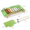 2-in-1 Musikinstrumente Montessori Spielzeug 8-Ton Xylophon Klavier Parish Musikspiel Lernspiel Holz Musikspielzeug für Kleinkinder
