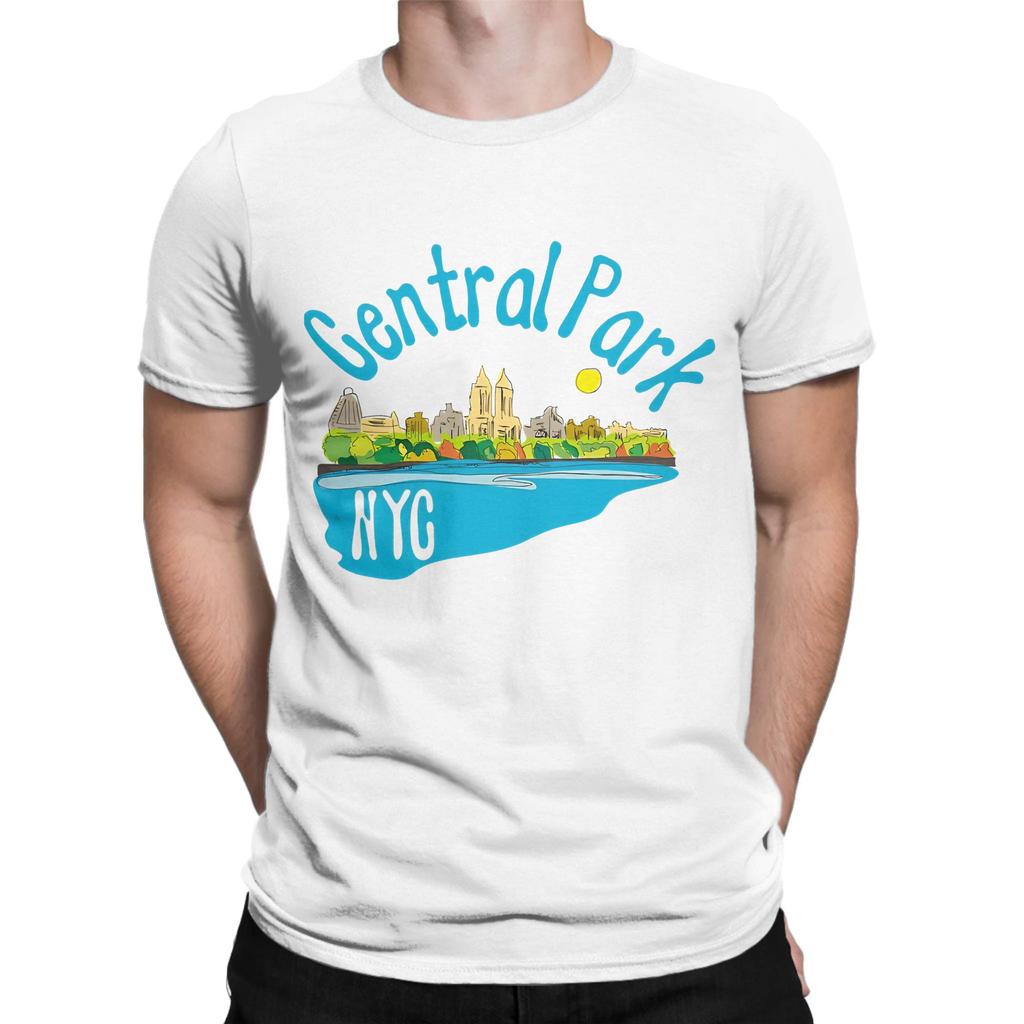 Central Park NYC Novelty 100 Cotton TShirt central park season 3 Tees Tops For Unisex