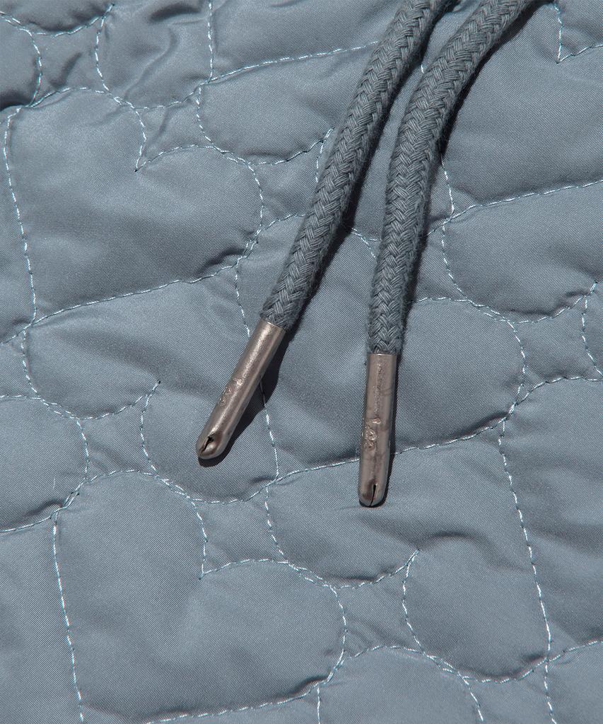 Lee Heart Quilted Mini Skirt Sky Blue