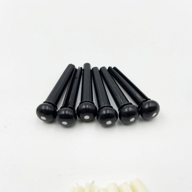 Durability ABS Material Acoustic Guitar Bridge Pins With Improved Vibration Transfer For Clear Tones