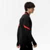 Soccer wear MORELIA training top, half-zip, long-sleeve shirt, P2MCC005, unisex, black, size L