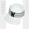 American-style letter embroidered baseball cap for women, two-tone, flat top, wide brim, large head circumference, makes face look smaller, trendy