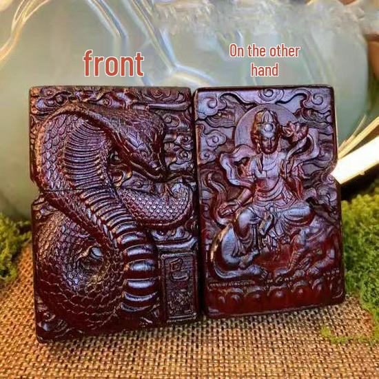 Retro Rosewood Double-Sided Windproof Wenwan Lighter