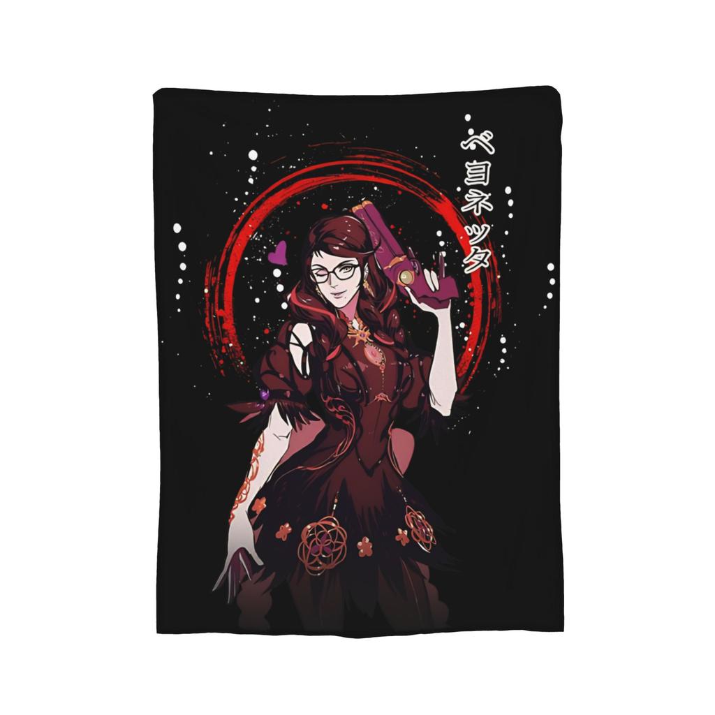 Umbra Witch Bayonettas Wool Blanket Creative Throw Blanket for Bed Sofa Couch 125*100cm Plush Thin Quilt,