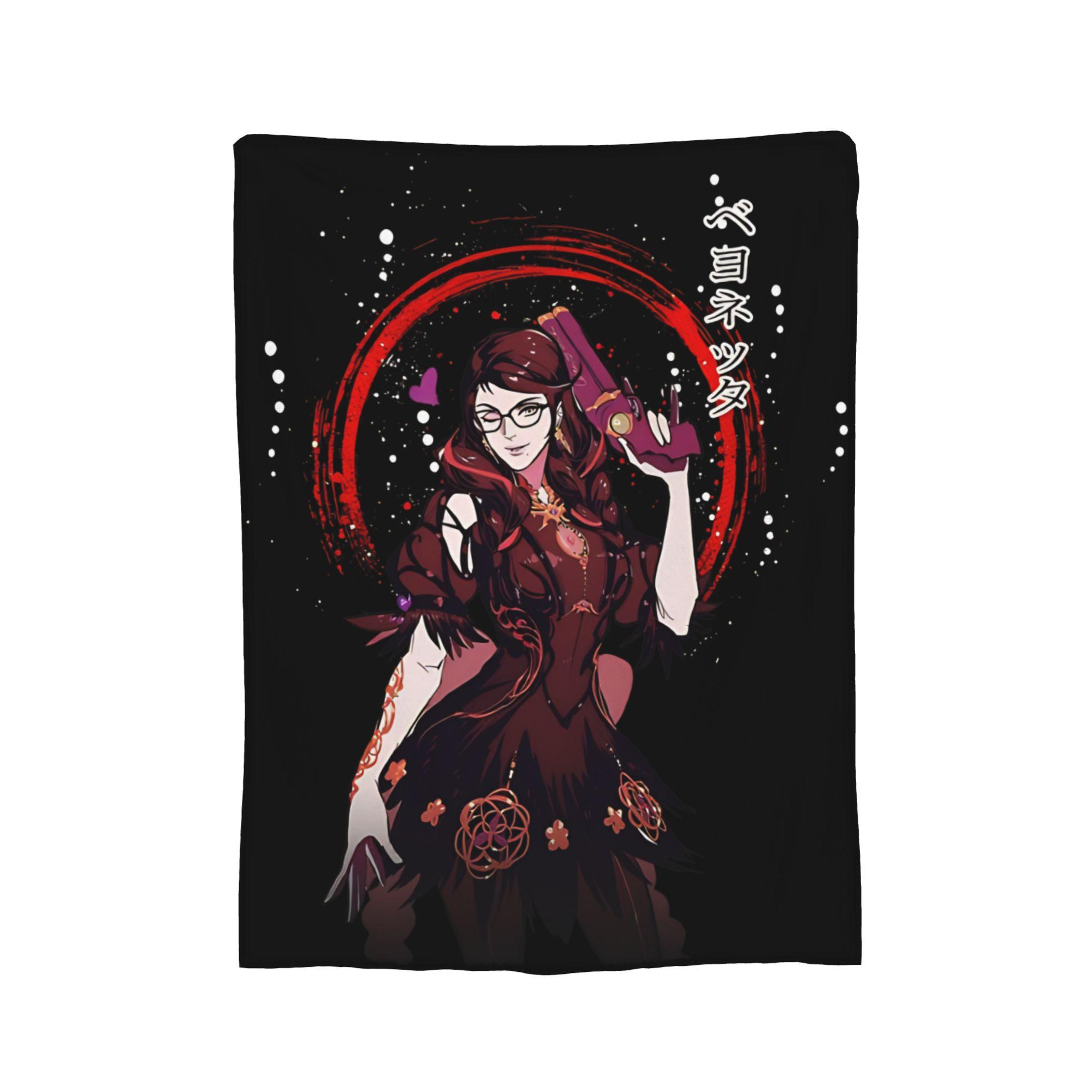 

Bayonettas Stylish Witch Flannel Throw Blanket Blankets for Bed Outdoor Soft Bedspread, 150x200cm