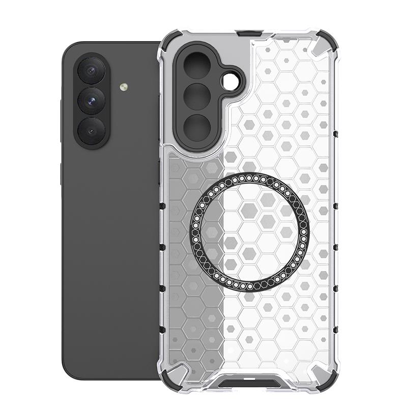 

Honeycomb Dual Layer Phone Case For Samsung Galaxy S23 S24 S25 Ultra Plus Magnetic Wireless Charging Cover For A17 A56 A36 A26 Galaxy S23