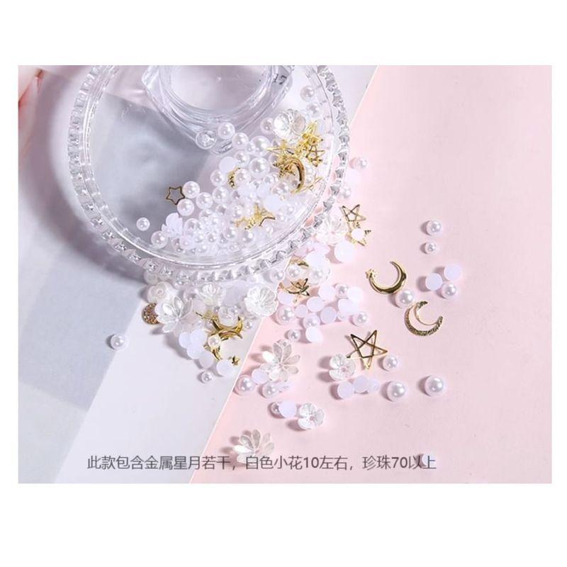 Miumi - Floral Adhesive Face Gem Makeup Decoration (Various Designs)