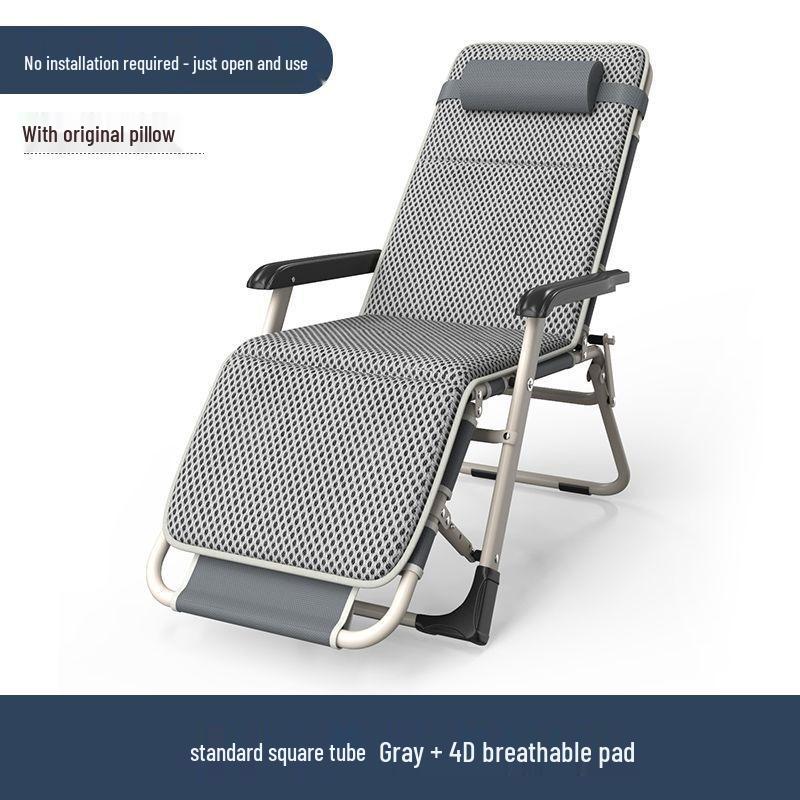 Portable Folding Lounge Chair: Reclining Sofa Bed for Home and Balcony