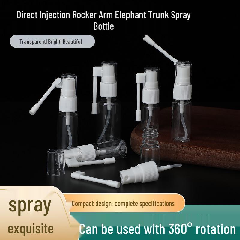 5-30ml PET Nasal Spray Bottle - Small, Plastic, Empty Direct Spray Head; 20ml Clear