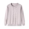 Completo due pezzi con giacca primaverile e maglia per donne 40-50 anni