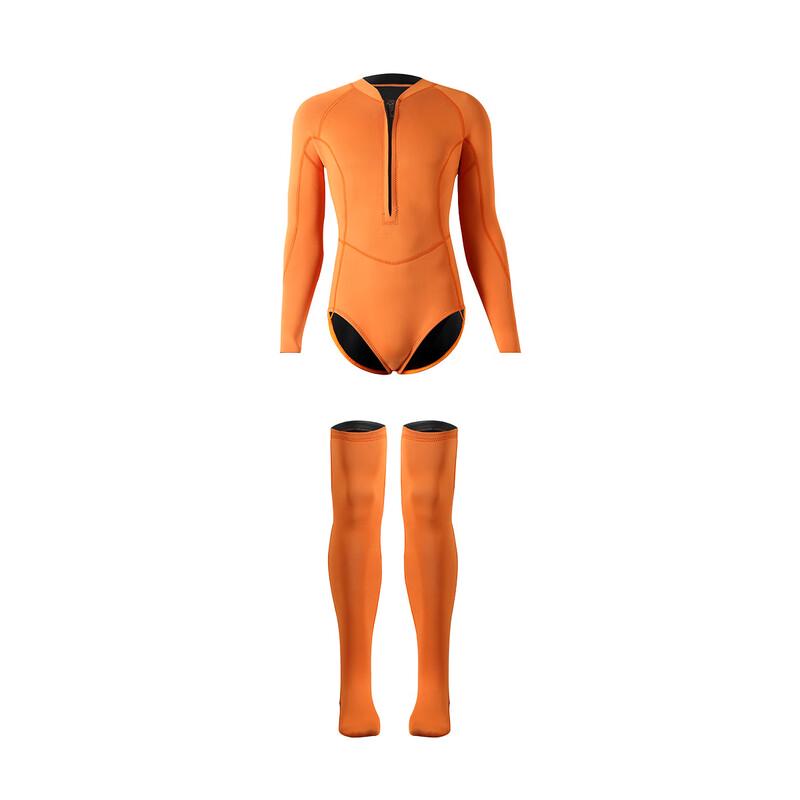 WATERTIME Neoprene Two-Piece Diving & Snorkeling Wetsuit Top L