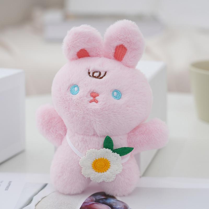 Adorable Plush Teddy Bear Keychain Cuddly Stuffed Animal Bag Charm Cute Key Holder