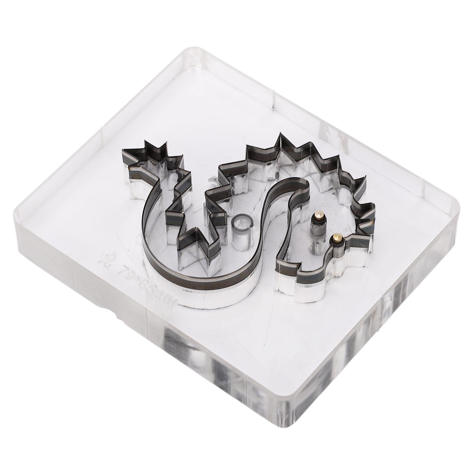 

Вырубной штамп с рисунком дракона, быстрая и чистая работа, легированная сталь, кожа, штамповочная форма, резка, форма