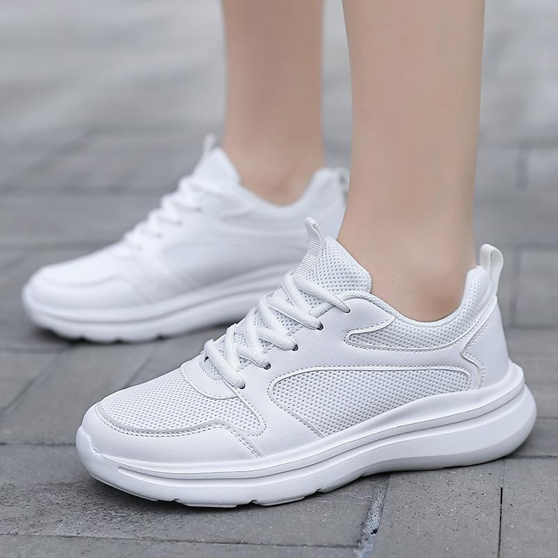 Summer Sports Shoes Lightweight Soft Sole Shock Absorption Student Running Shoes Youth Mesh Breathable Deodorant
