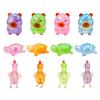 Glitter Cartoon Animal Sensory Fidget Toy for Adults Kids Cute Pig Duck Turtle Squeeze Toy for Stress Relief Easter Basket