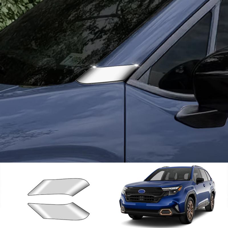 For Subaru Forester 2024 2025 2026  Front Side Foliage Leaf Fender Vent Air Outlet A C Pillar Trim Rear Window Quarter Cover