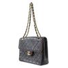 Chanel ChainShoulder Shoulder Bag Matelasse Double Chain Black Lambskin Women Used