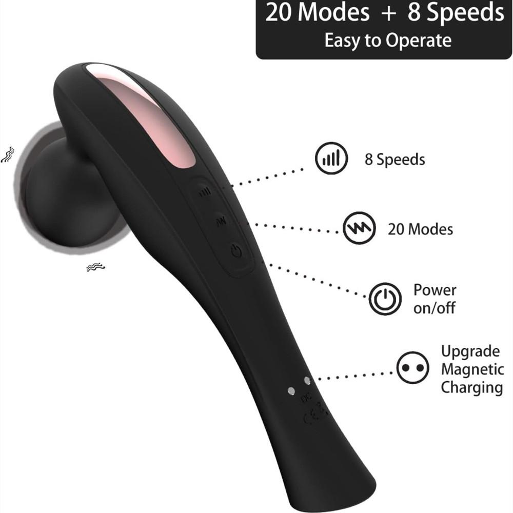 1pcs Electric Handheld Vibrating Skin Massager-Vibration Muscle Massager Deep Tissue Wand Massager for Neck Back Foot, Portable Massager for Full Body