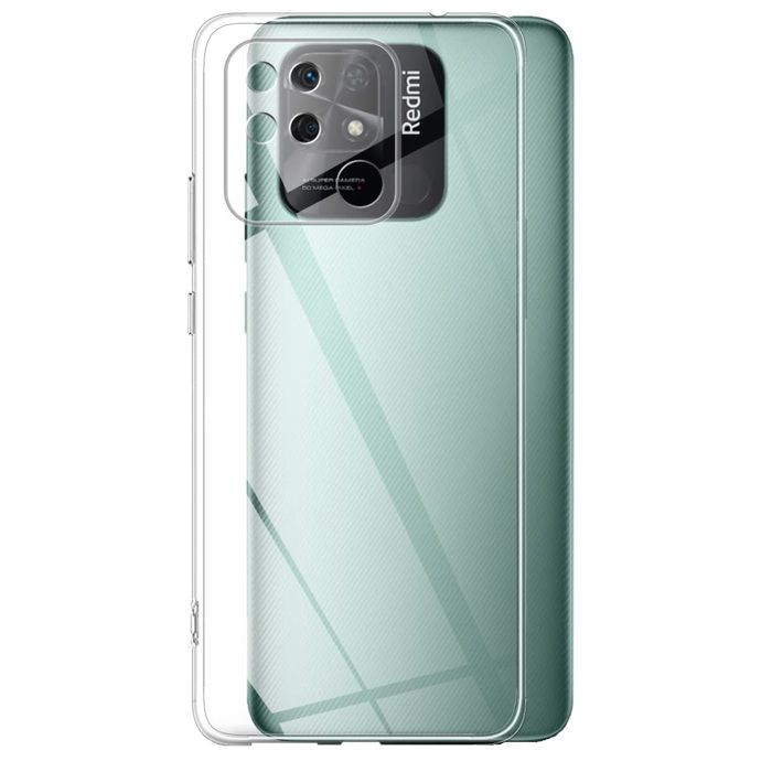 Coque et tour de cou pour Xiaomi REDMI 10C - TPU Souple Transparent Cordon Noir réglable Phonillico®