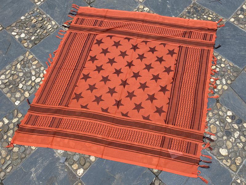 Military Camouflage Tassel Scarf - Outdoor Arab Shawl, Headscarf for Spring & Summer