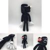 Siren Head Series Black Dog Plush Toy Crooked Neck Horror Stuffed Doll 30cm/11.8inch Height