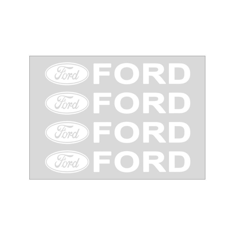 4 ks Samolepka 3D kliky dveří auta Samolepky na pneumatiky a zpětná zrcátka pro Ford Focus Mk2 Mk3 Fiesta Ranger Mondeo S-MAX Kuga Mustang