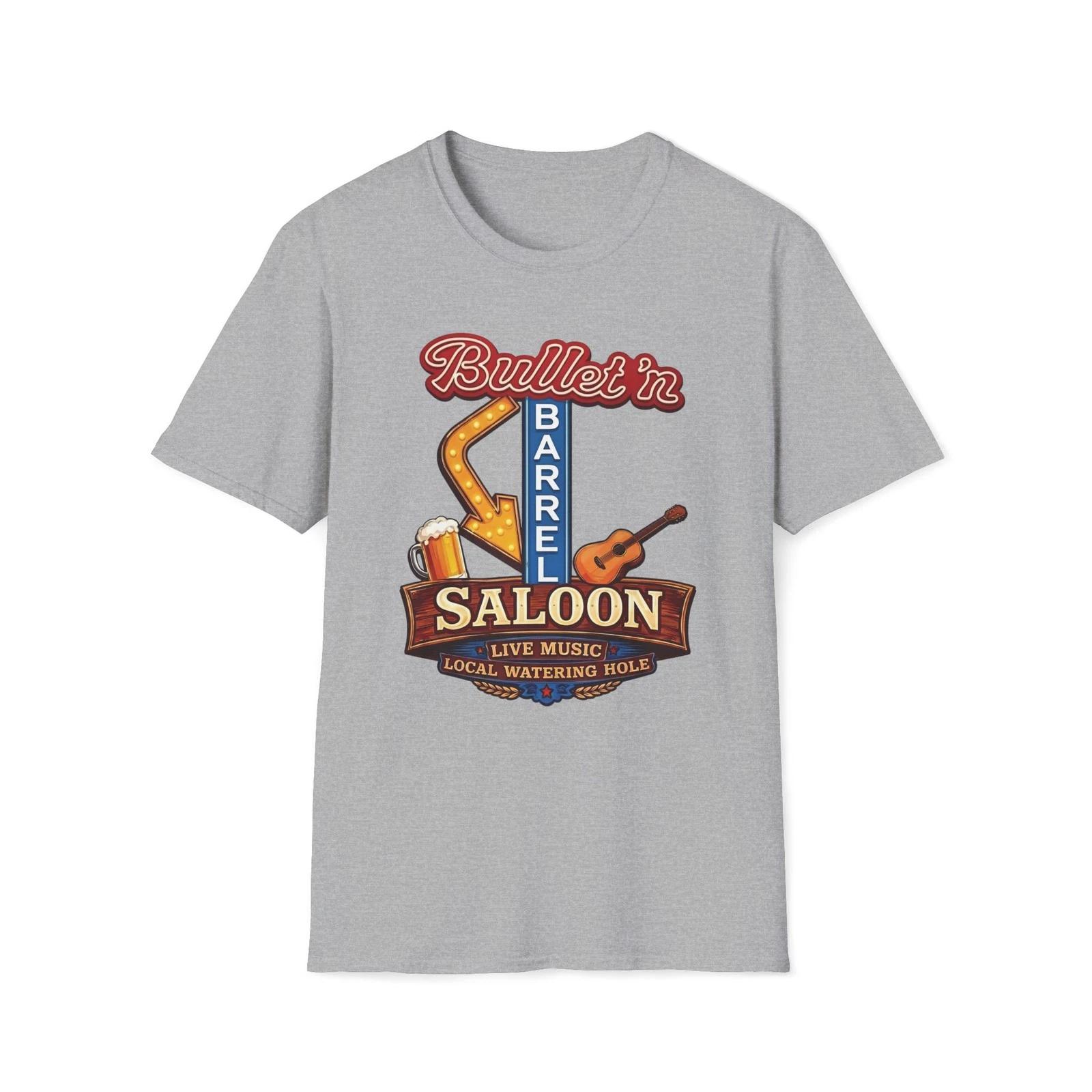 

Bullet n Barrel Saloon T-Shirt | Marshals Dutton Unisex Softstyle Tee S