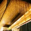 5M LED Icicle Curtain String Lights Christmas Garland Droop Light Wedding Garden Street Outdoor Decorative Lighting EU Plug