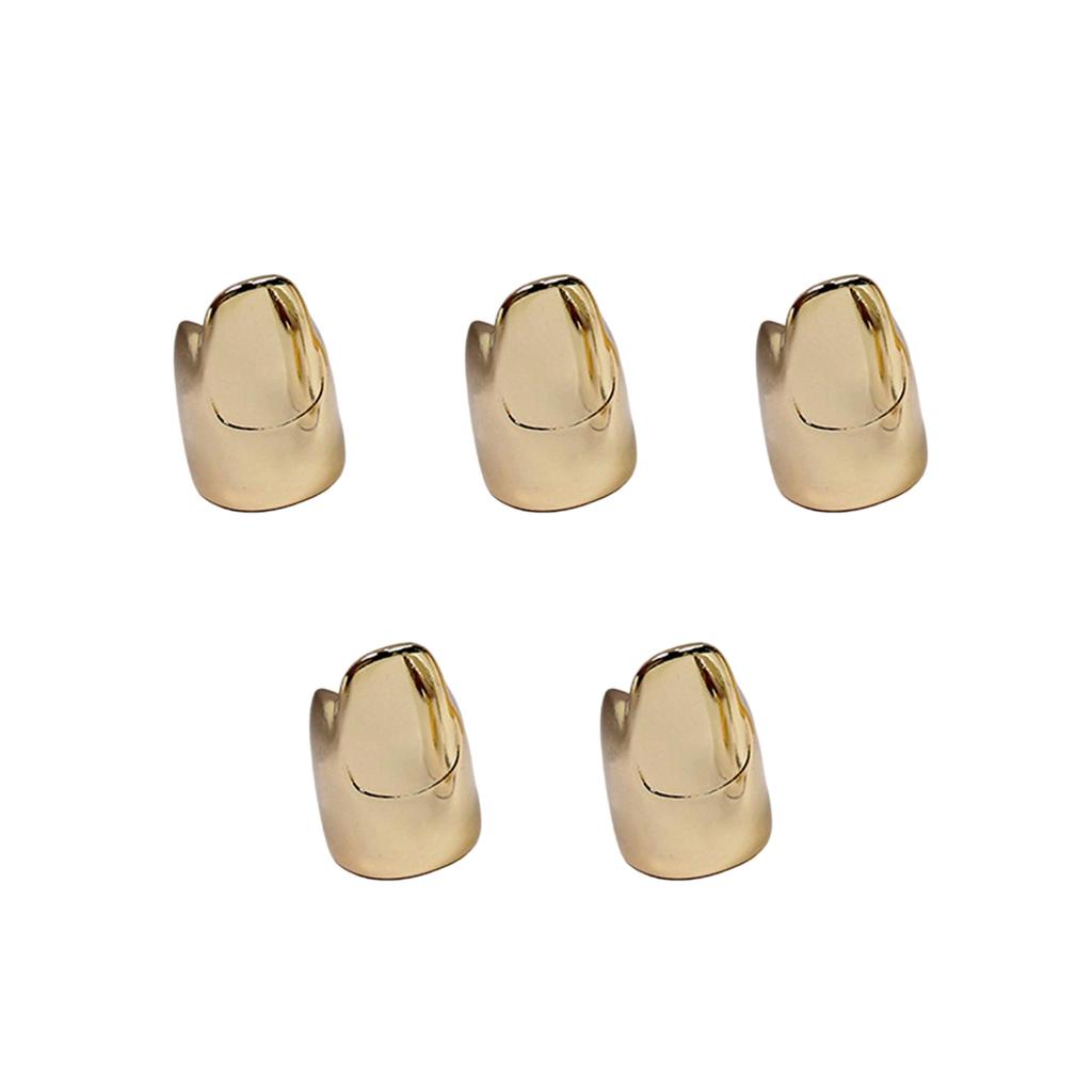 Pack of 5 Trendsetting Nail Rings Cosplay Nail Jewelry Alloy Texture Suitable for Cosplay Lovers and Party Goers