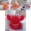 Lovely Cartoon Sea Creatures Plush Keychain Essential For Kids And Adults