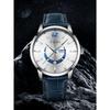 Luxury Business Fashion Quartz Watch with Leather Strap Alloy Case Pointer Dial-Premium Design Men's Gift