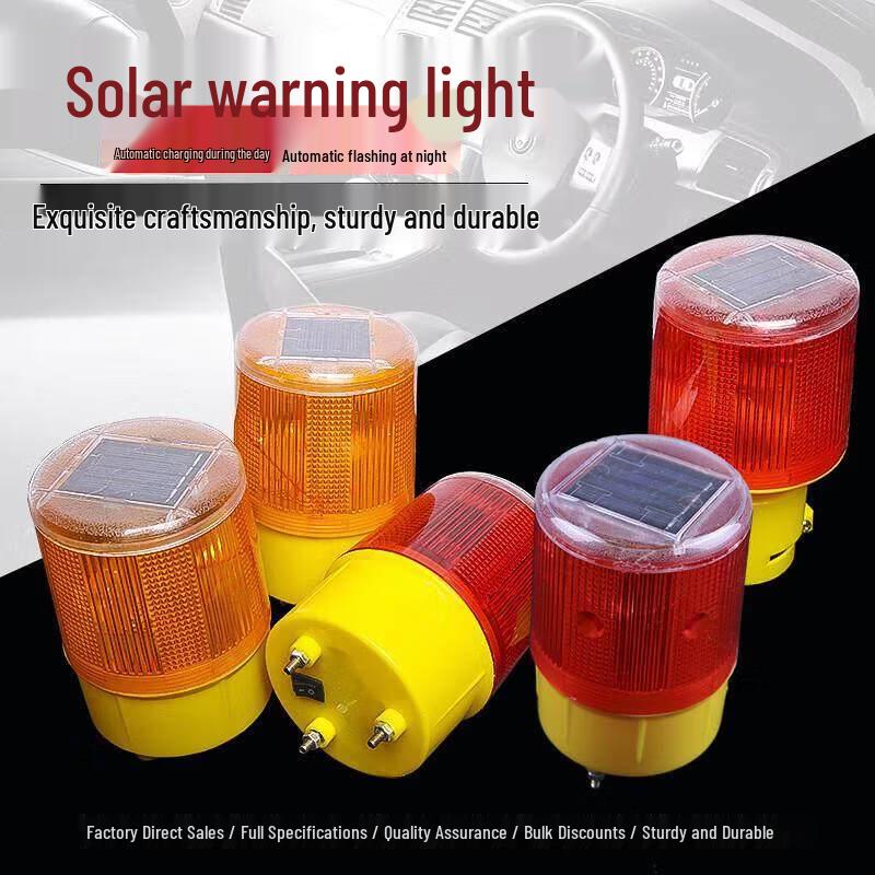 2-Pack Magnetic Solar Warning Lights