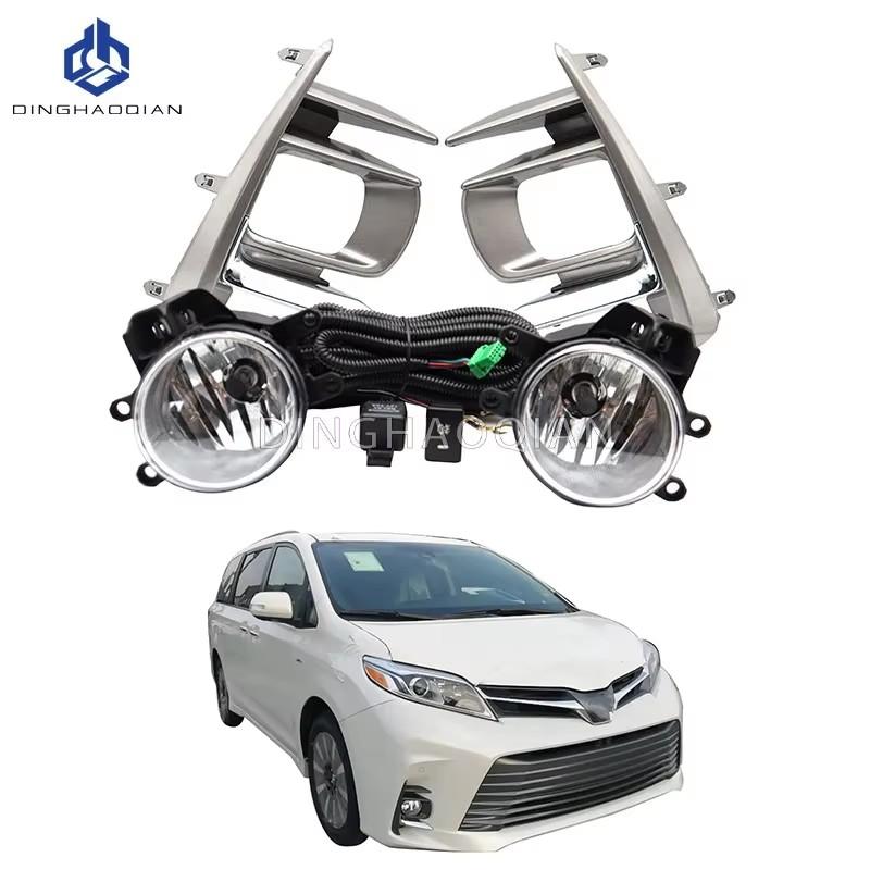 1set Fog Lights For Toyota Sienna 2018 2019 2020 fog lights headlight Wiring Switch Fog Lamp