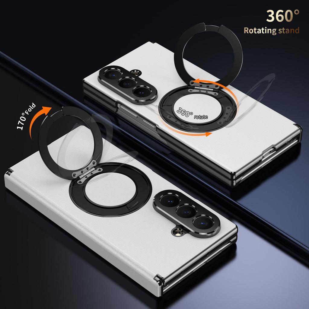 Samsung Galaxy Z TriFold Phone Case with Rotating Stand and Hinge Film Cover.