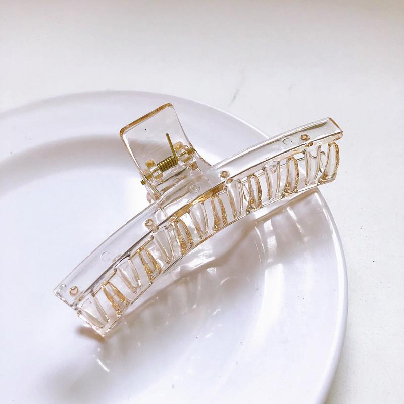 New Hyperbole Big Acrylic Hair Claw Clips Big Size Rectangle Makeup Hair Styling Barrettes for Women Hair Accessories
