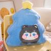 Cartoon High Quality with Expression Christmas Tree Plush Doll Pillow Holiday Decor for Boys and Girls Christmas Gifts