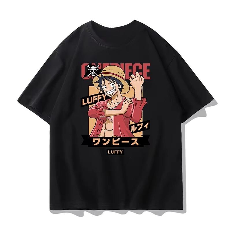 T-Shirt mit Einteiler-Muster Anime-T-Shirt Herrenstil Sommer 2026 Mode Kurzarmhemd