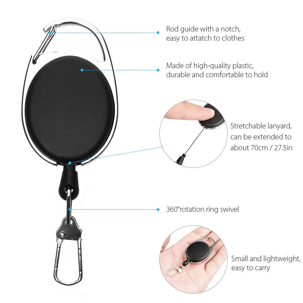 3 pcs of Fly Fishing Tool Zinger Retractor Extractor Keeper