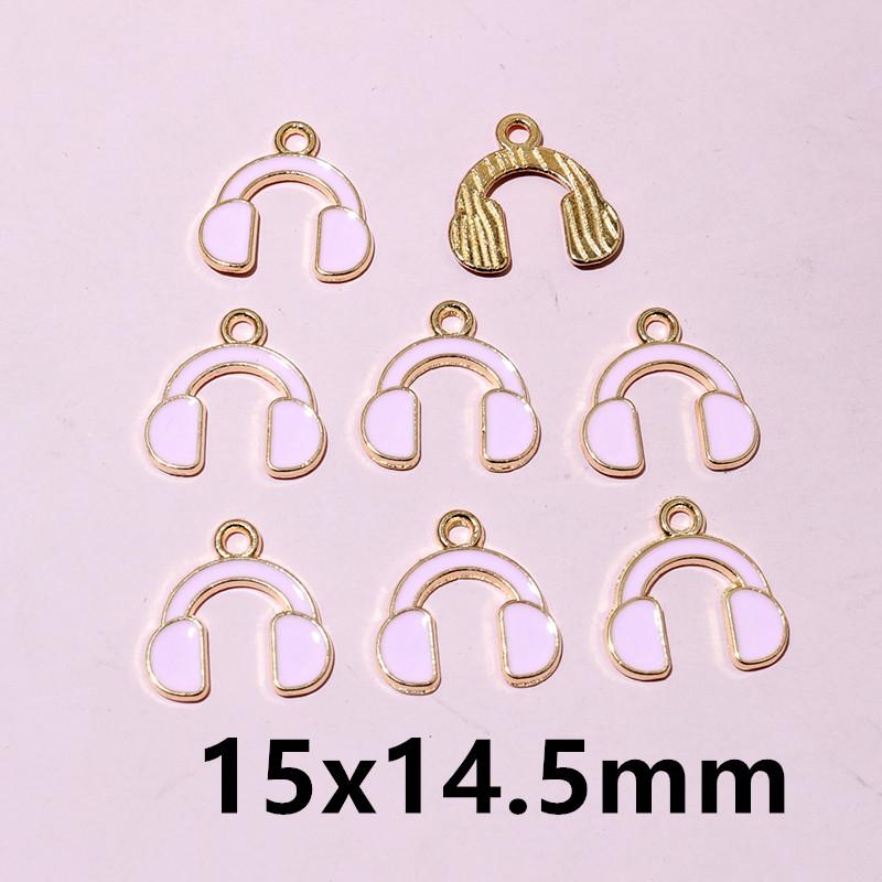 20pcs Enamel Charms Pendants Butterfly Flower Bow Mushroom Shape DIY Jewelry Making Accessories for Earrings Necklace Bracelets