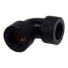 Accessoire De Refroidissement - Alphacool - Eiszapfen 16mm - Raccord Coudé - Noir Profond - 90 Degrés