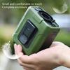 10000mAh Portable Waist Clip Fan Outdoor Portable Cooling Fan With 5 Speeds & Flashlights for Outdoor Camping Travel