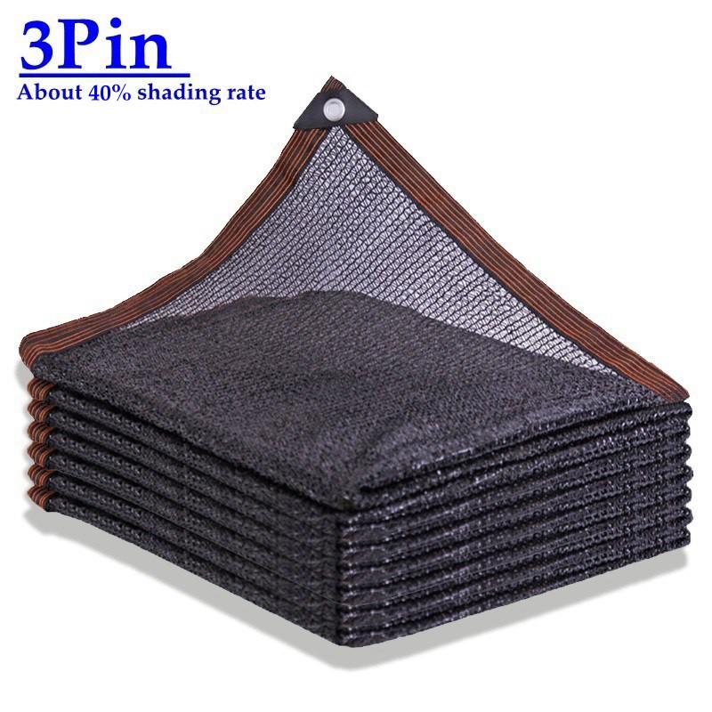 40~90% Shading Black HDPE Anti-UV Sun Shade Net Gazebo Shelter Outdoor Pergola Sun Cover Agriculture Greenhouse Sunshade Net 1mx2m