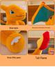 Charizard Rabbit Fur Plush Toy - Dinosaur Pokémon Pillow for Boys & Gift Redemption
