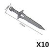 MOC Mattoncini Militari Figura Medievale Soldato Accessori Arma Spada Ascia Coltello Pugnale Martello Giocattolo Mini Mattoncino Regalo R027