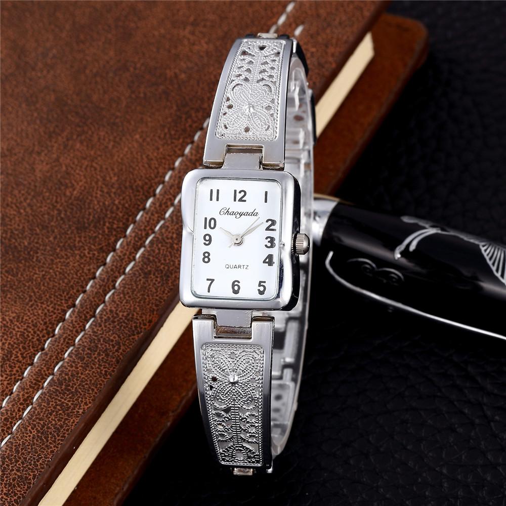 Orologi da Donna Top Orologi da Polso da Donna Bracciale in Acciaio Inossidabile Dorato Orologio Femminile Elegante Donne