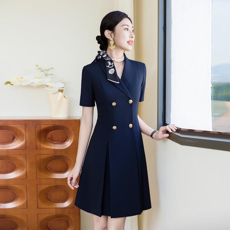 Women's Summer Blazer Midi Dress